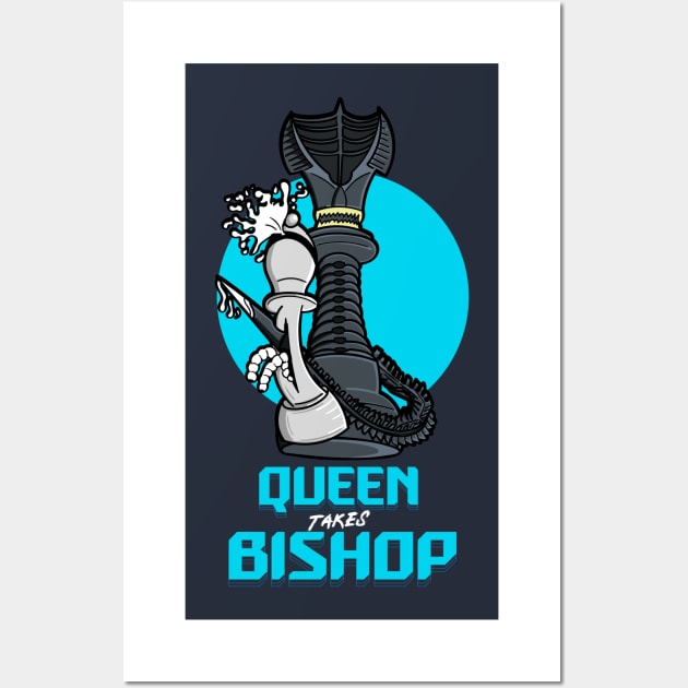 Queen Takes Bishop Wall Art by Meta Cortex